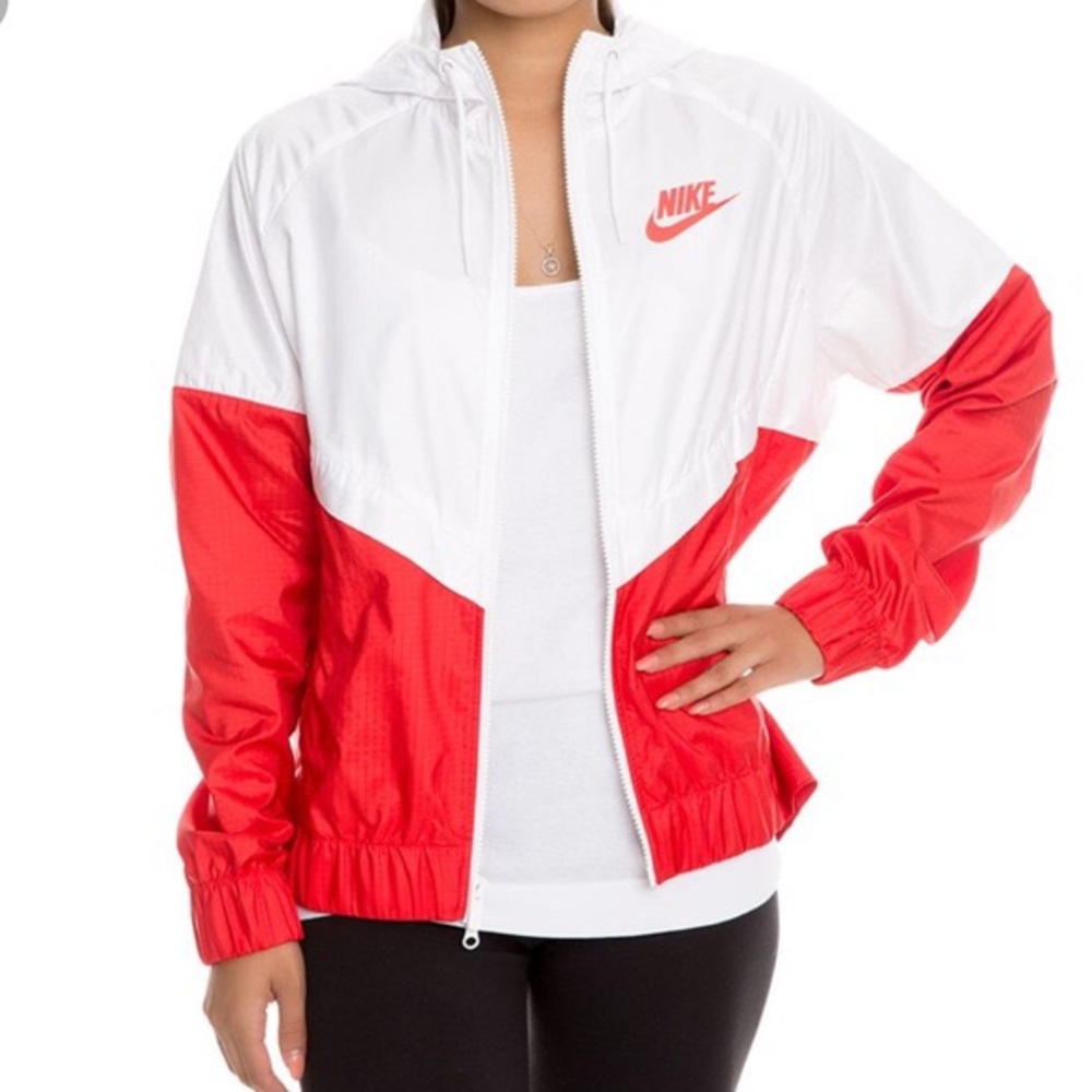 Red & White Nike Windbreaker